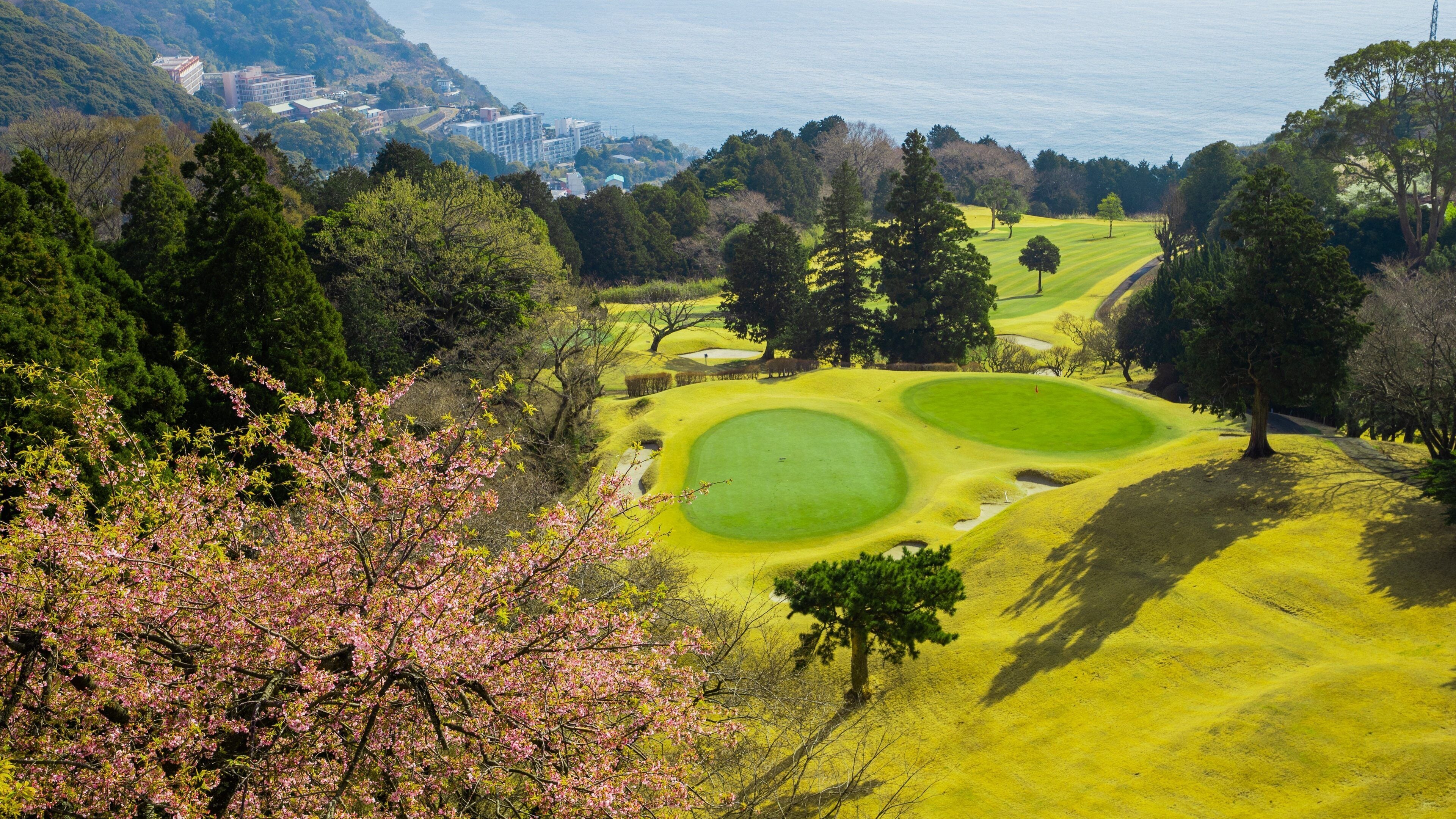 Atami showing landscape views and golf