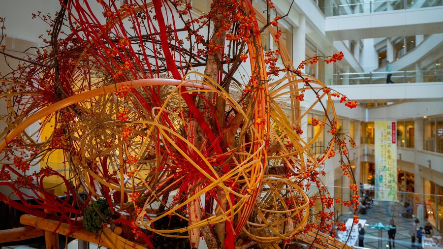 Tower Hall Funabori featuring interior views and art