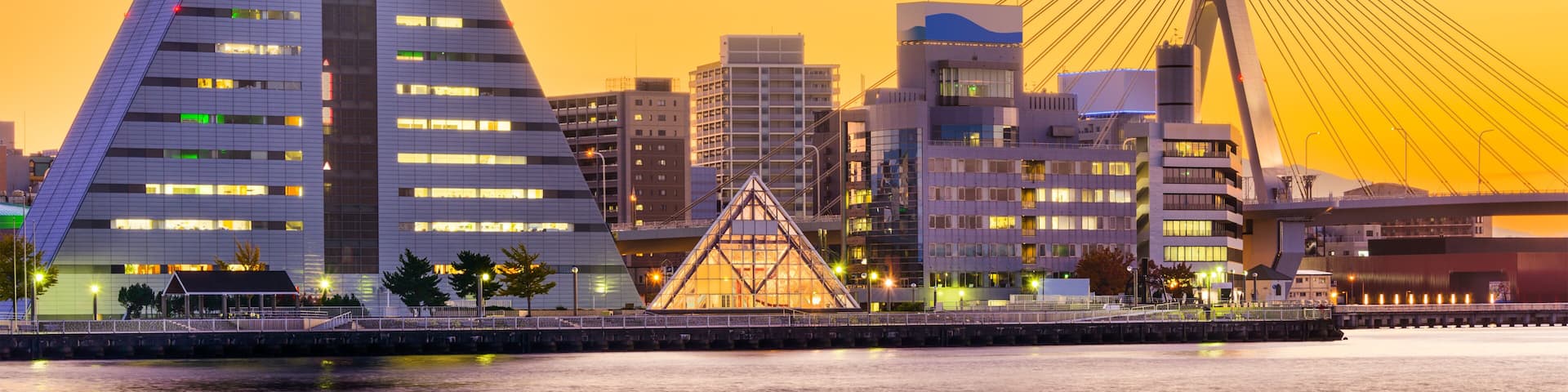 Aomori, Japan downtown Skyline.