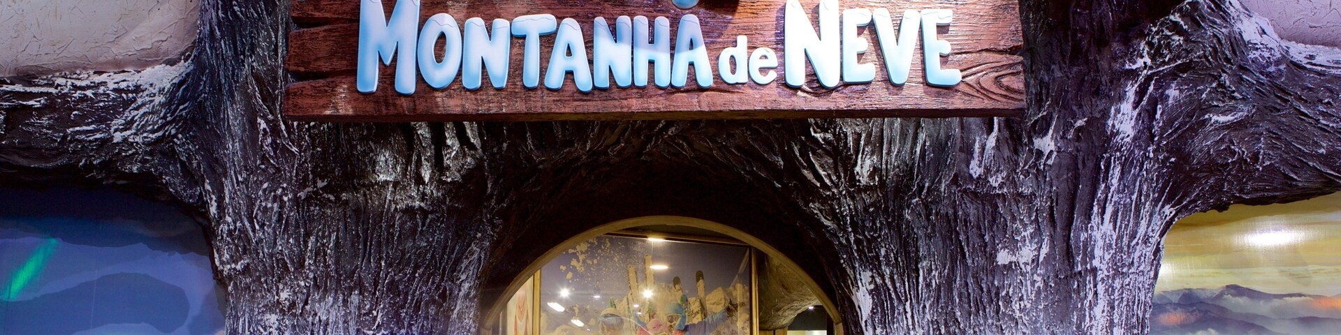 Gramado showing signage