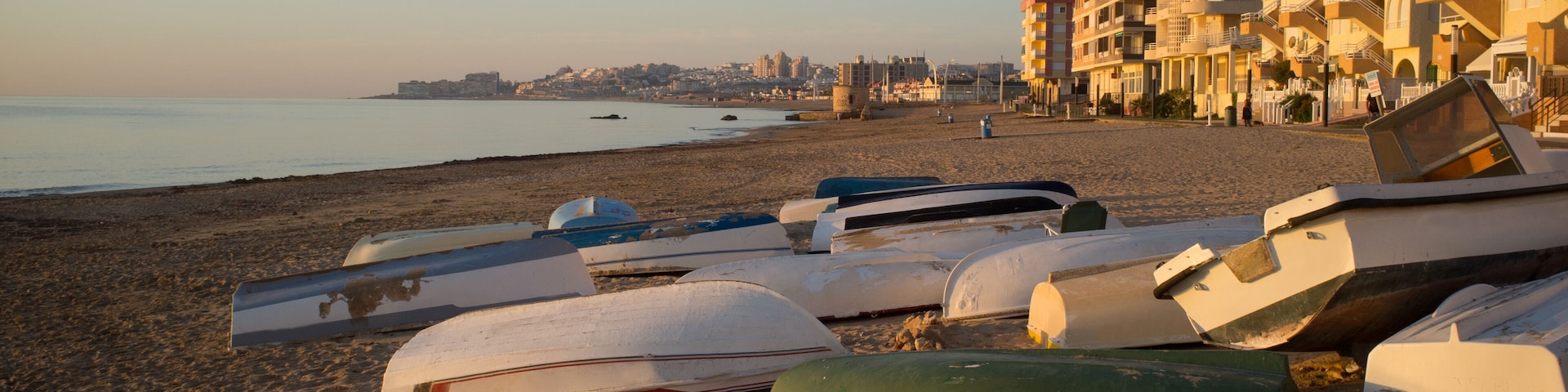 Fishing boats on Torrevieja beach