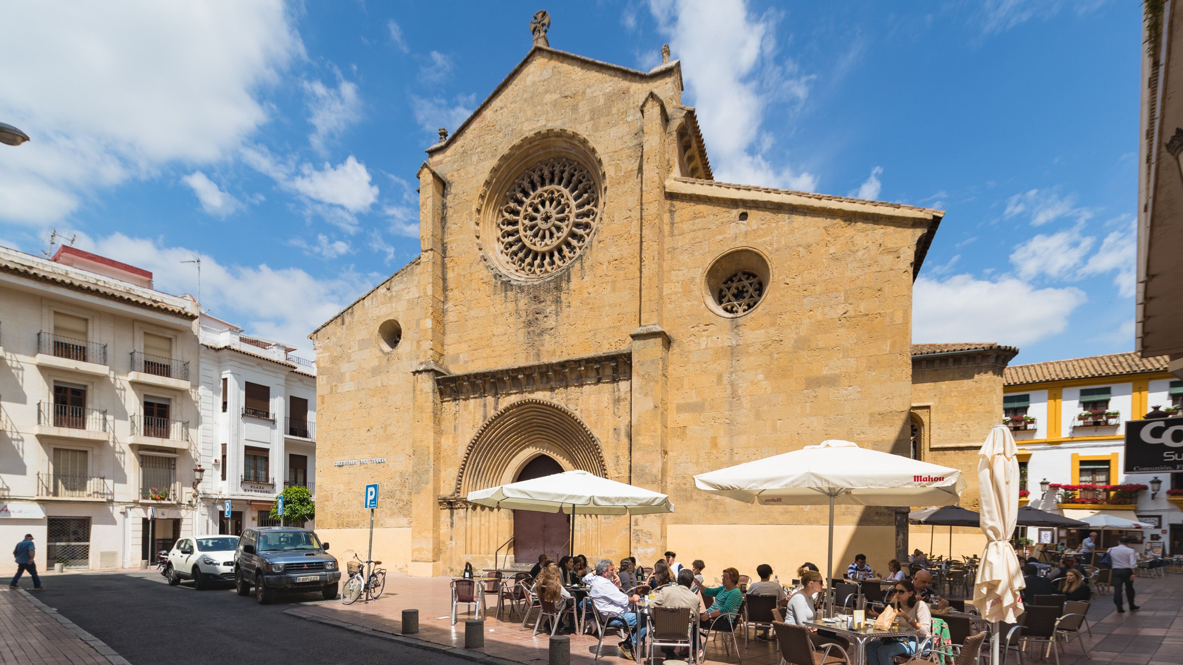 San Miguel Church showing outdoor eating, a church or cathedral and heritage architecture