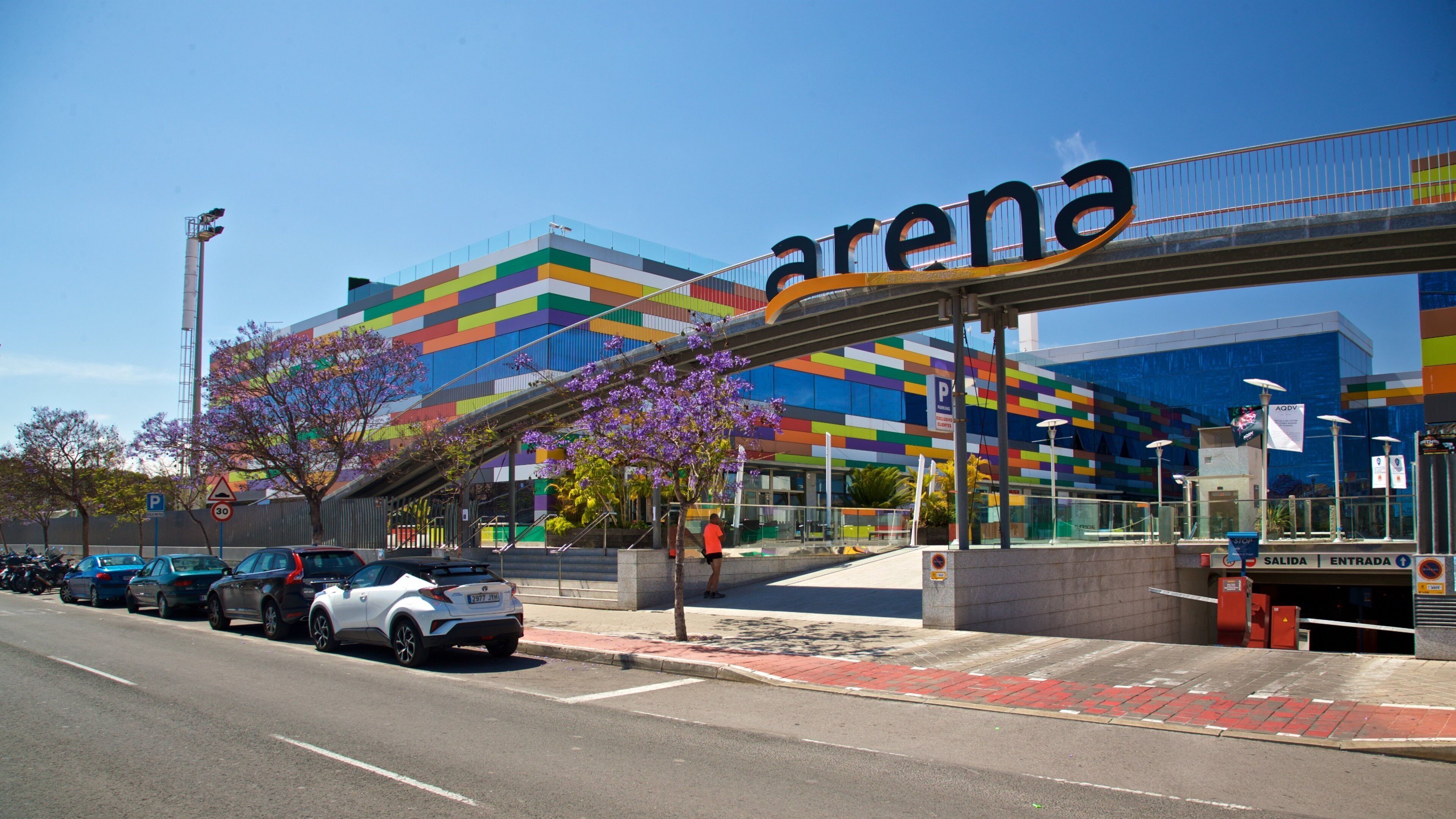 Arena Alicante which includes signage and outdoor art