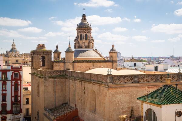 Anunciacion Church featuring heritage architecture, a church or cathedral and landscape views