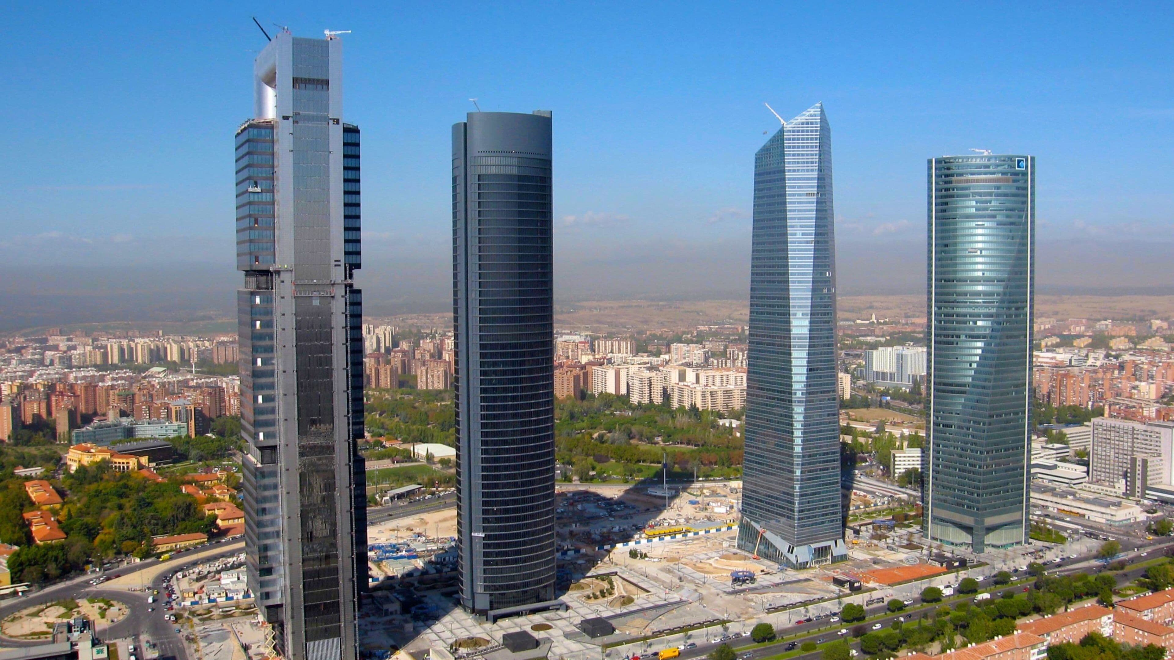 Cuatro Torres Business Area featuring a city, modern architecture and a skyscraper