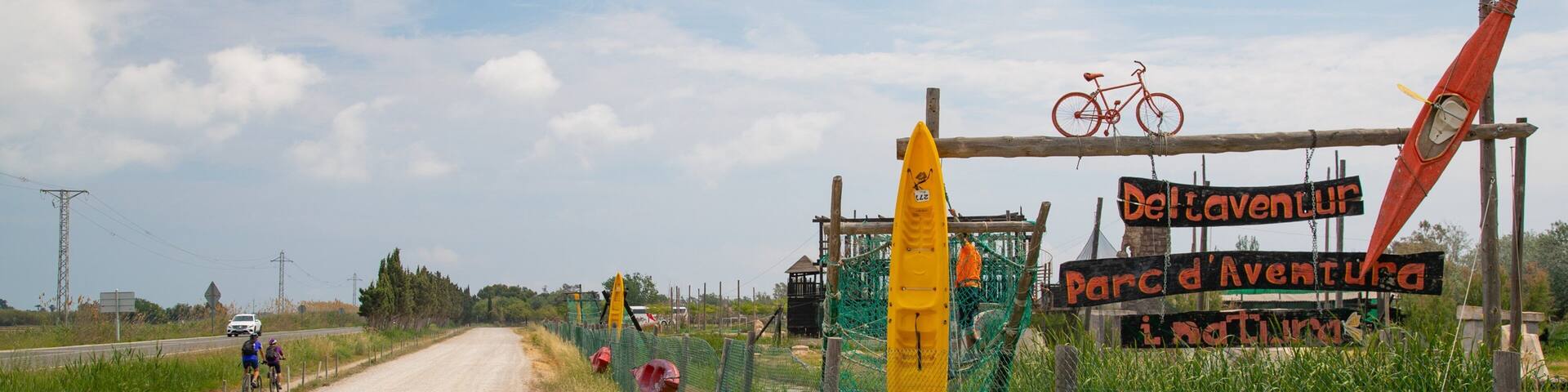 Parc Deltaventur Deltarium showing signage and tranquil scenes
