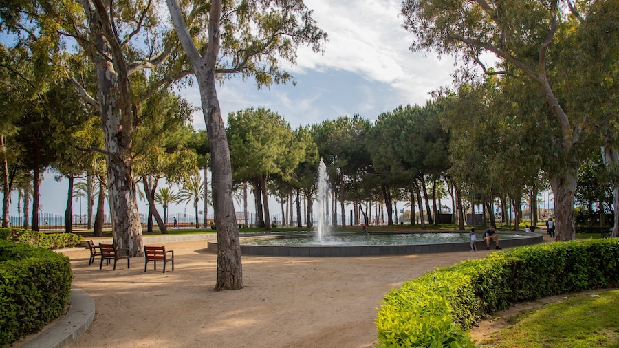 Fisherman\'s Park featuring a fountain and a park