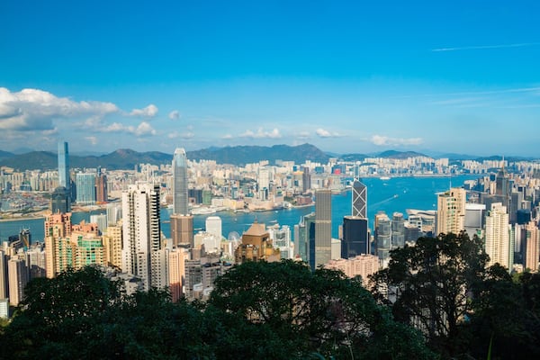 Lion\'s Pavilion which includes landscape views and a city