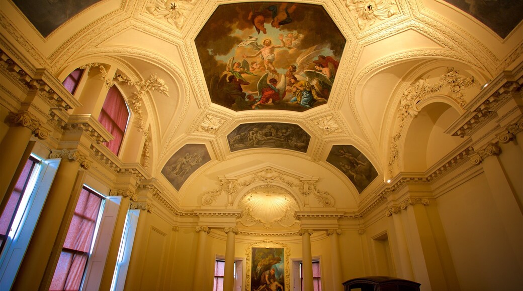 Cusworth Hall featuring art, heritage elements and interior views