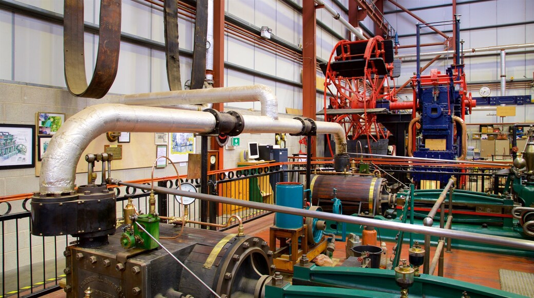 마크햄 그레인 스팀 박물관 을 특징 실내 전경 과 문화유산 요소
