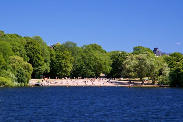 Smedsuddsbadet which includes a lake or waterhole