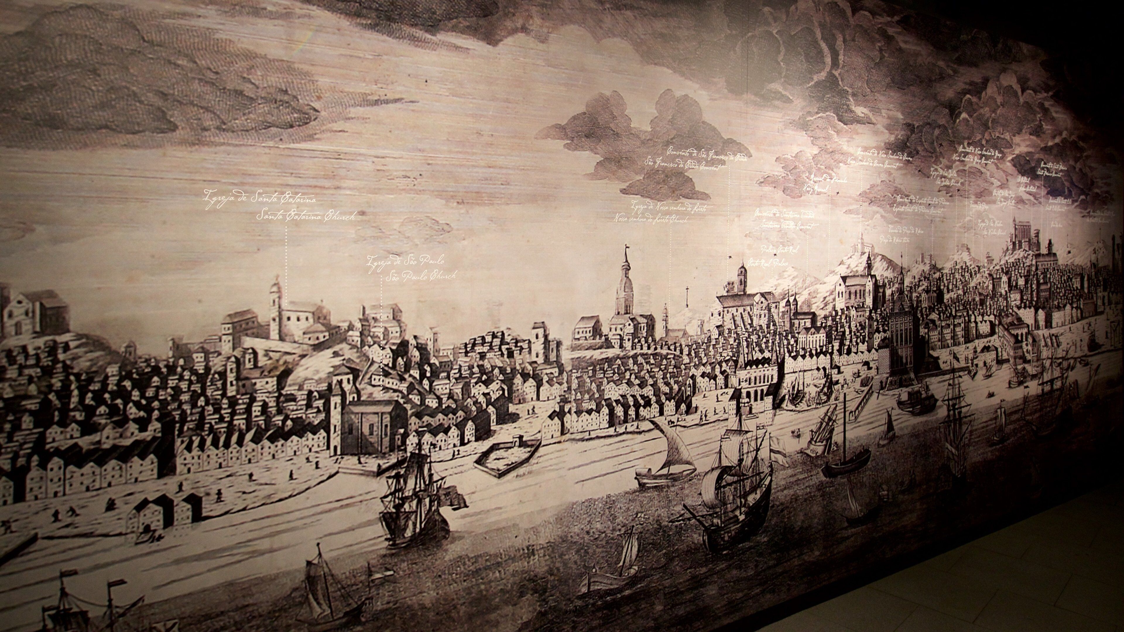 Lisboa Story Centre showing art and interior views