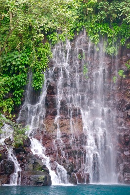 It's Tinago Falls this time! The word "tinago" means hidden. And yes, literally, it is hidden. It sits in the middle of the woods. Since I cannot incorporate in one picture all the beautiful parts of this falls, I posted separate photographs with the same caption.
There are two ways to get here. First is taking the 400-step stairs and the other is the 200-step stairs. No matter which way you choose, both are immensely EXHAUSTING! Whew! Just because it's only 200 steps does not mean it's easier than the former. It's a broken trail! The concrete stairs have been ruined by roots of old trees and plants, which make your journey even harder. Not to mention the cliff where you can fall off from if you don't watch out.
Let me talk about the mystery behind this (I'm thrilled as I begin): the truth is that no one has ever measured the depth of this yet. Many people attempted to do so, but they ended up losing their lives. Locals of this place say that there are "beings" that live underwater and that they take lives every now and then. No one knows whether that is true or not. It's a hearsay. All I know is that Tinago Falls remains a mystery to the world. Below the rock formations are caves. And just behind that water curtain lies another cave. And then a few more everywhere. A number of people has seen it, but it required them first an immeasurable amount of courage before they were able to do see the caves. The last time I came here, I got a chance to talk to a 23-year old guy who lives around. He claimed to be one of the caretakers of the falls. He recounted several stories he has witnessed over time, such as hearing cries all over the place very early in the morning, seeing a friend of his jump off from the top and died head-on; and looking at people risk their lives by trying to swim deep down (then they never came to the surface ever again).
The falls is overwhelming. Even I cannot stop staring at it despite having seen it already a thousand times in my life. I've heard that an aerial perspective of the lagoon/falls will you give you an image of just plain dark water. It may have appeared blue-green in the picture but from afar, it is black. Nonetheless, this place is best known for its relaxing atmosphere. The water is very cold -- so ideal for tropical countries like ours, especially during summer. People come here for picnics and picture-taking activities. I love this place. I can go on talking about it for hours. By the way, I've taken several friends here and they all said the same thing: "WOW!" I hope to also see this wow-expression on your face one day. You are most welcome in my city.
Happy travels,
Star, Iligan City, PH