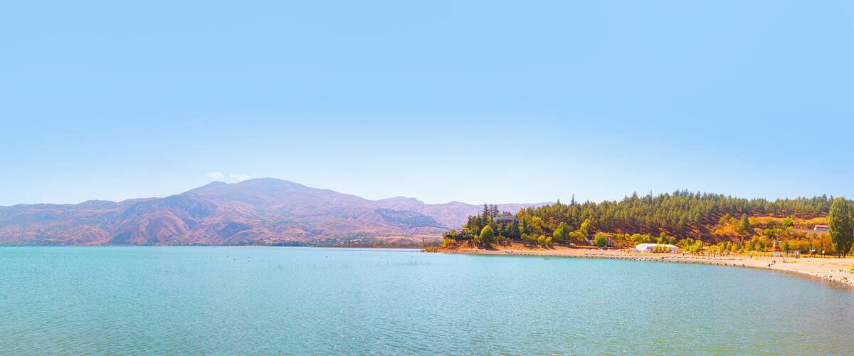 Hazar lake and mountain landscape - Elazig, Turkey