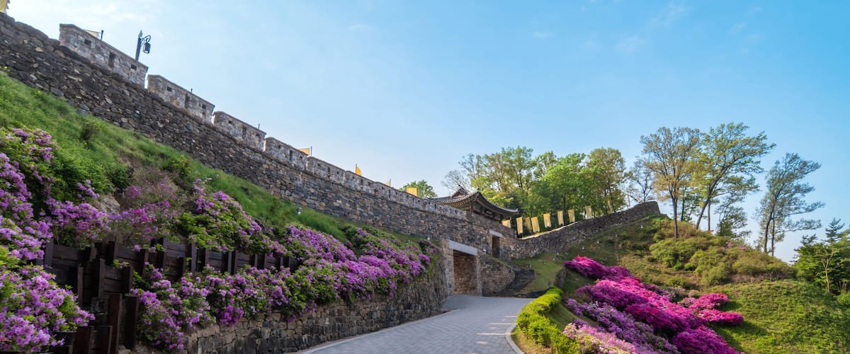 Gongju Gongsanseong Fortress's main gate, Geumseoru Gate. (UNESCO World Heritage), Shutterstock ID 781865281, SF SSA Case with Manager Approval: Case 07151371, Job: Prepay credit, Client/Licensee: , O
