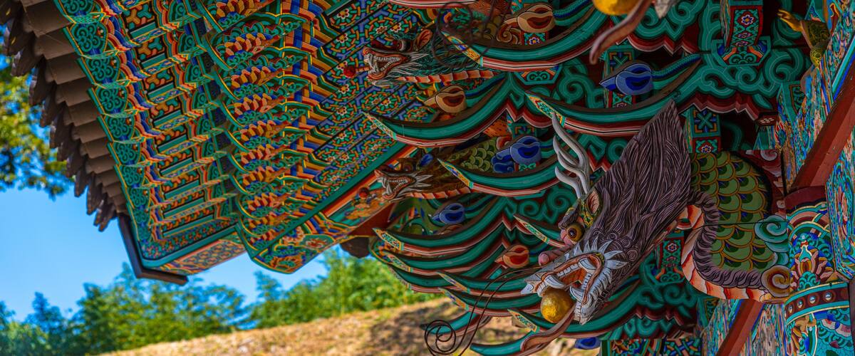 Jeungsimsa temple at Mudeungsan national park in Republic of Korea