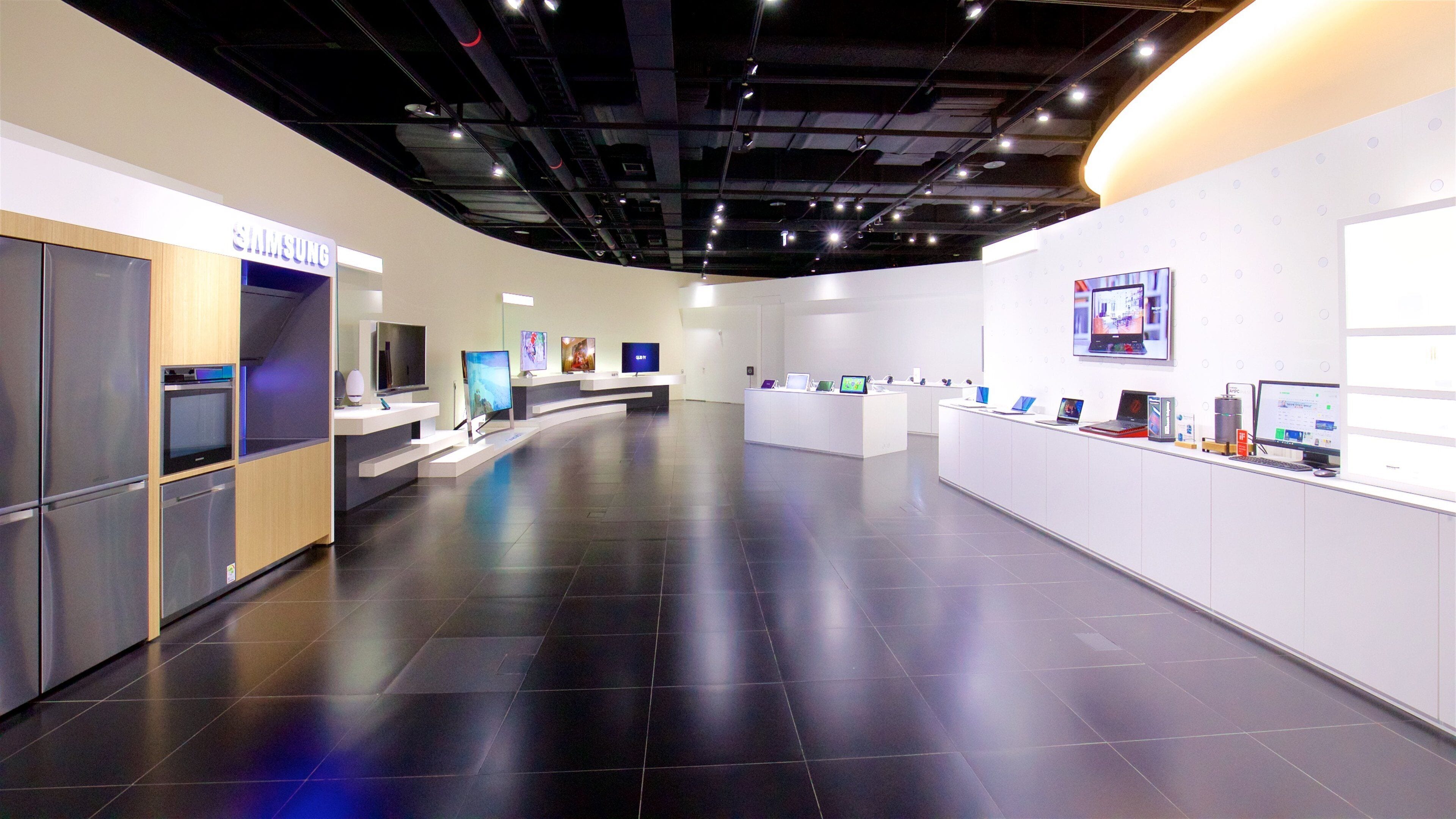 Museu da Inovação Samsung caracterizando vistas internas