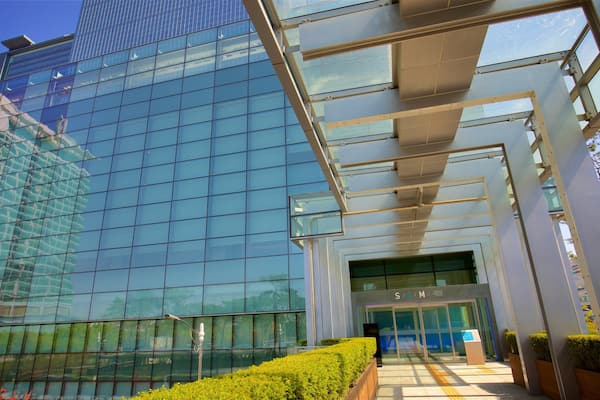 Samsung Innovation Museum som visar en stad