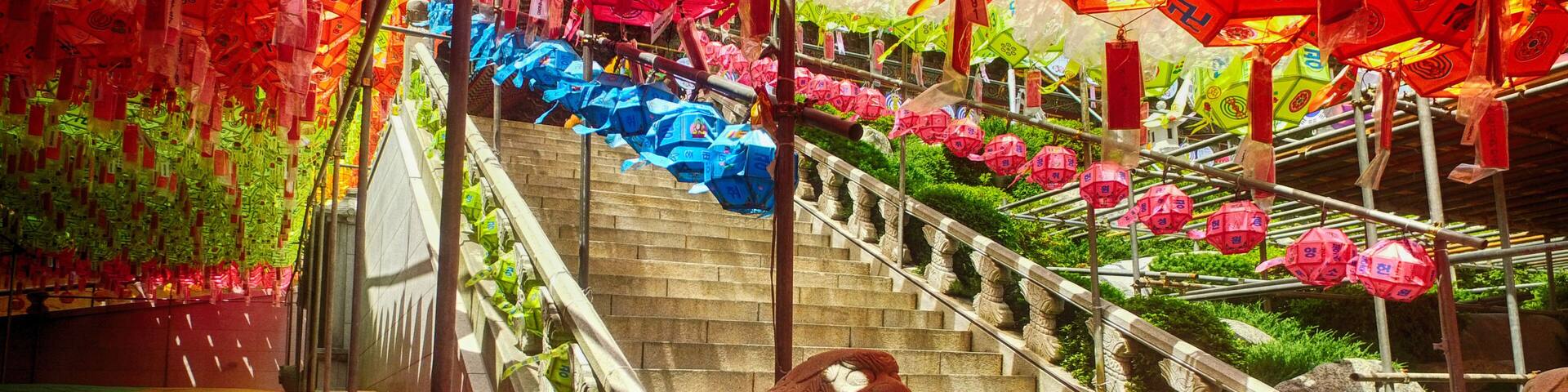 Lotus Lantern Festival in Samgwangsa Temple, Busan, South Korea, Asia