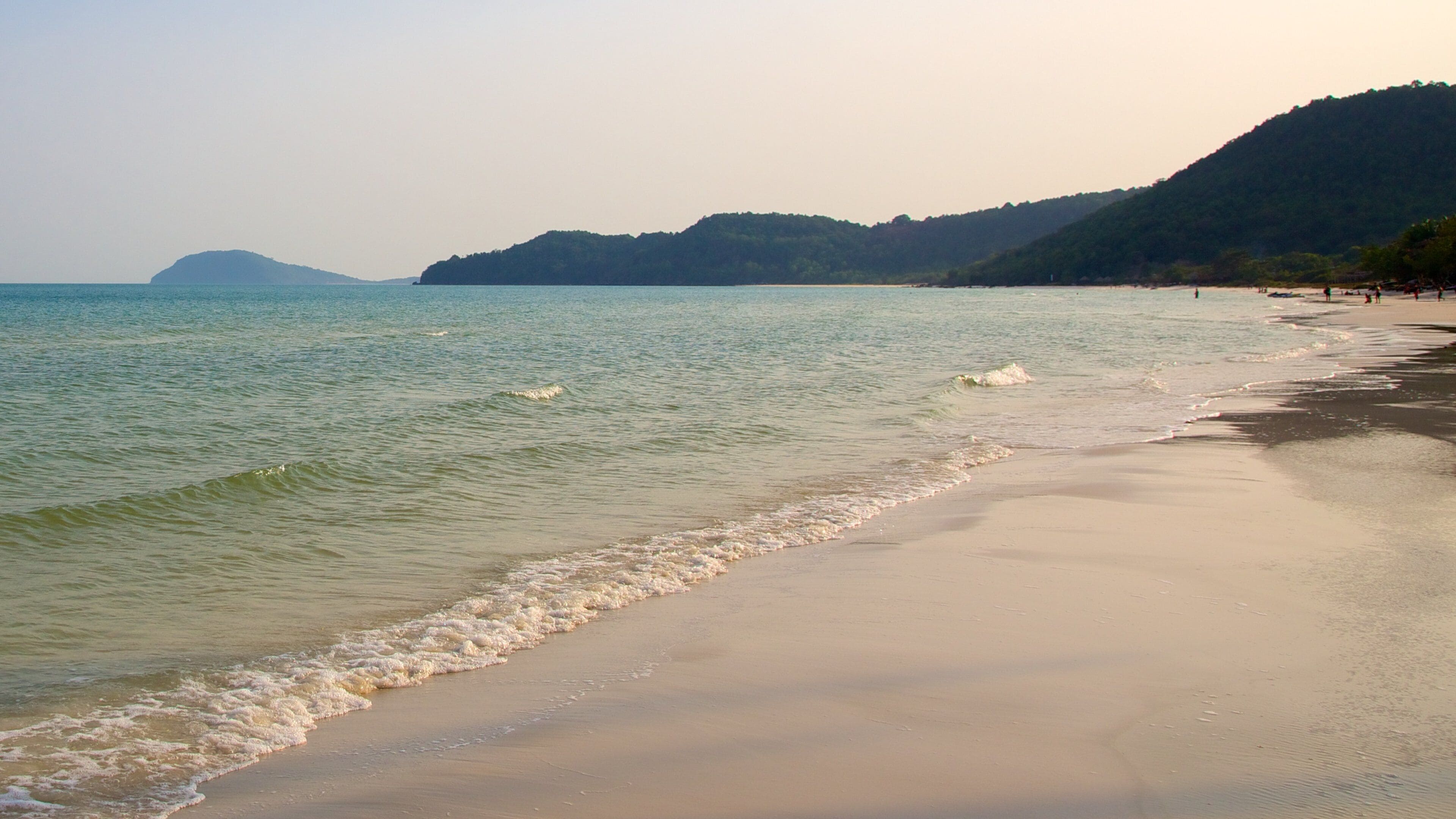 Vietnam showing a sandy beach