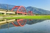 Beautiful Red Iron Bridge (Kecheng Bridge) And Morning Train Across The Rice Plantation At Yuli, Hualien, Taiwan, Shutterstock ID 1161471760, SF SSA Case with Manager Approval: Case 07151371, Job: Pre