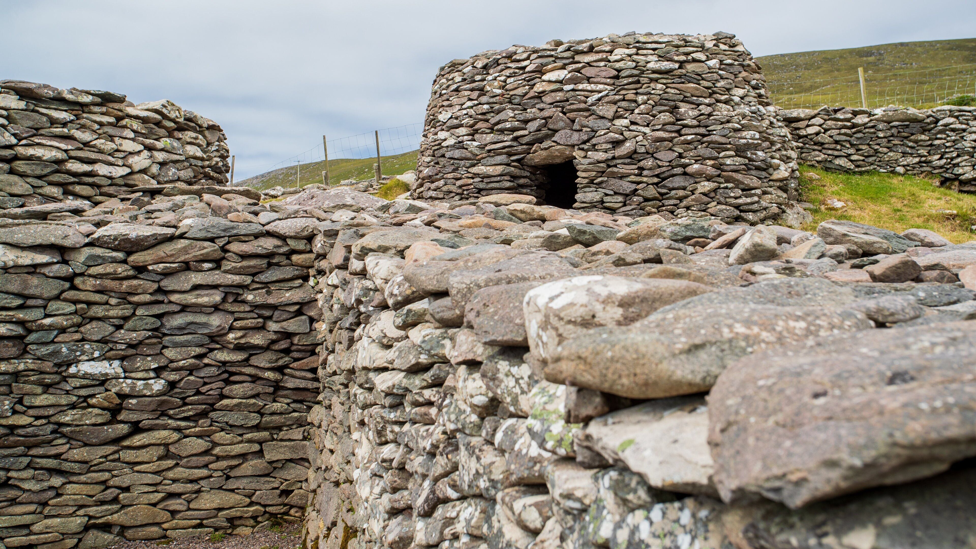 Fahan BeeHive Huts which includes heritage elements