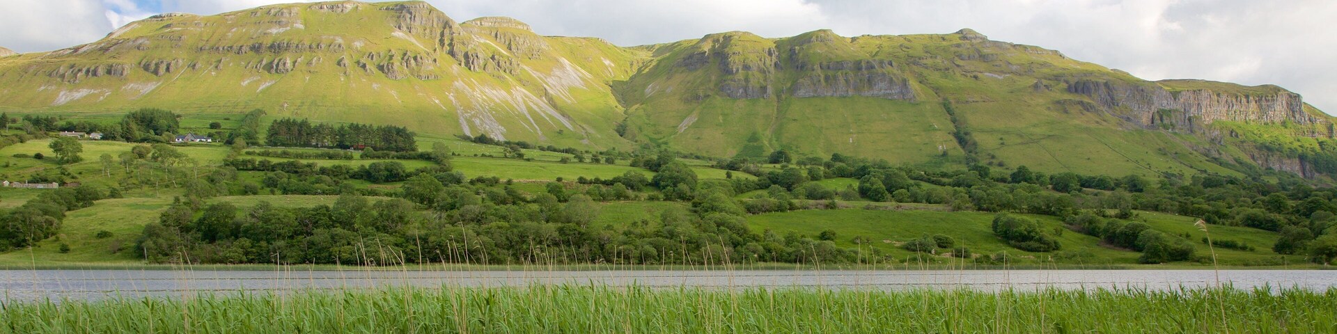 Sligo featuring landscape views, mountains and a river or creek
