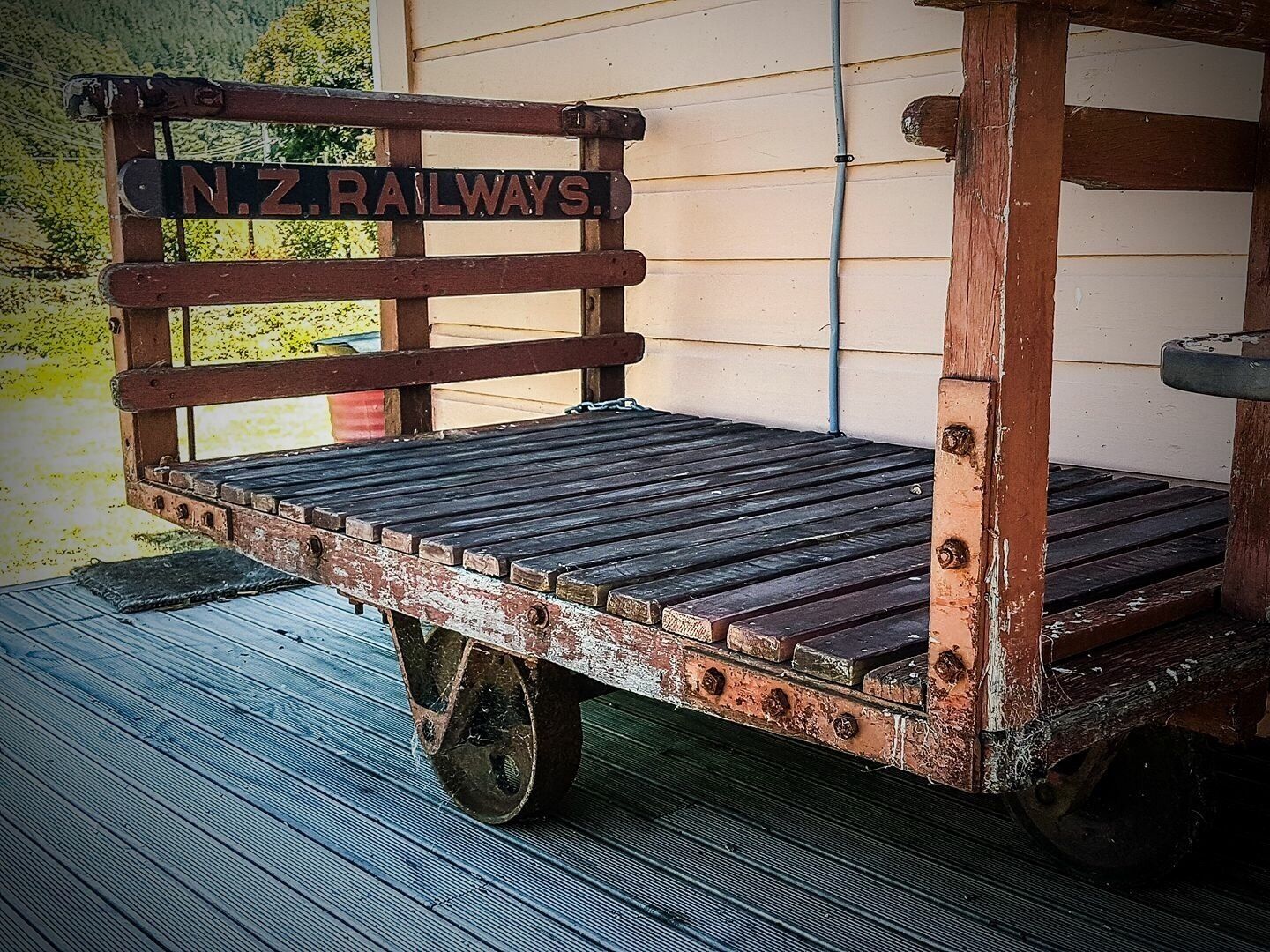 Old railway goldminers trolley