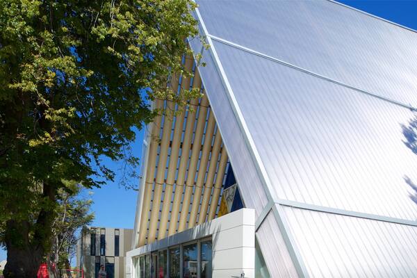Cardboard Cathedral showing modern architecture