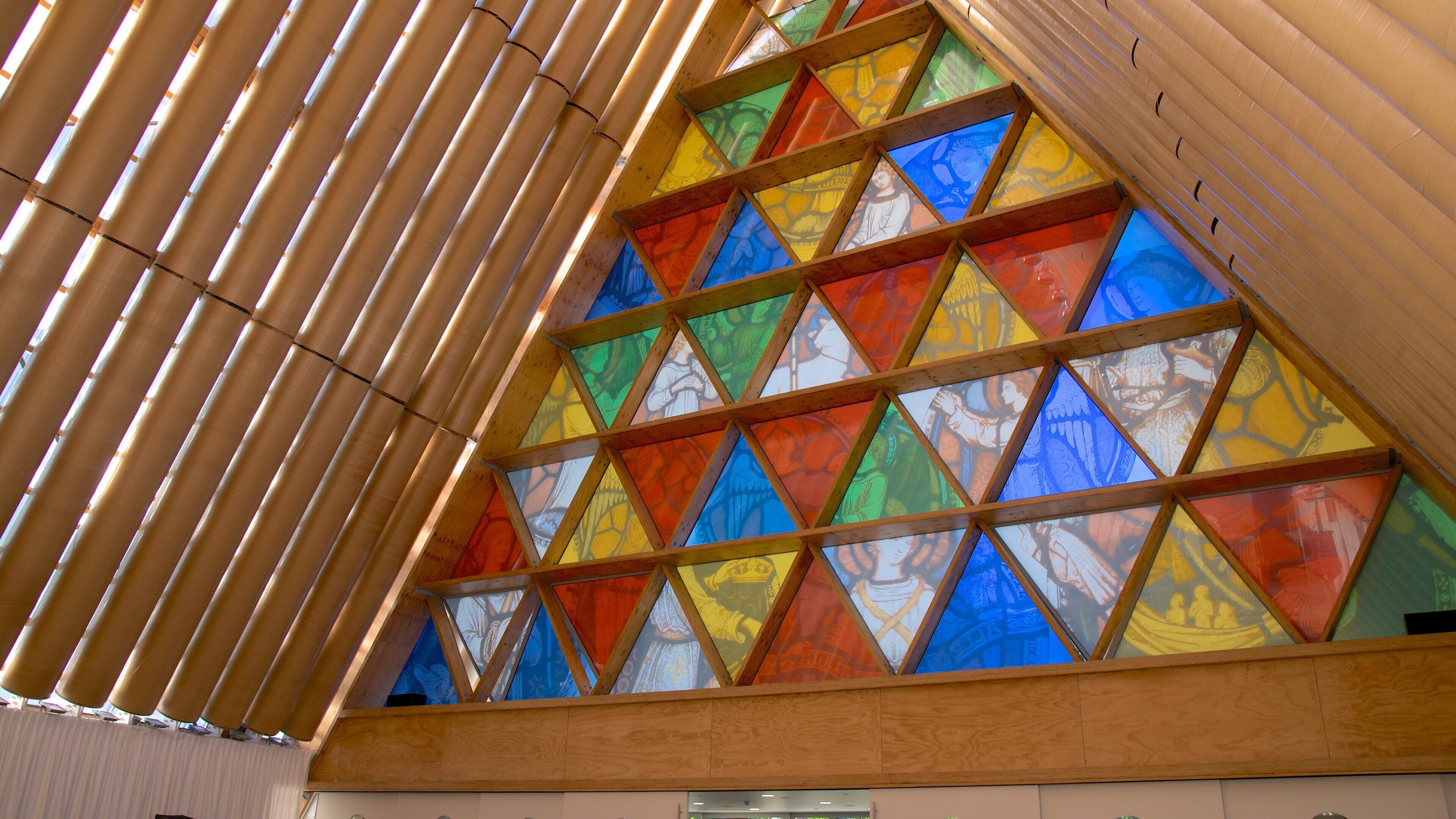 Transitional Cathedral which includes interior views and modern architecture