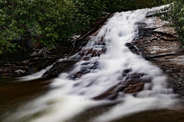 Long exposure shot of the Helton Creek Falls, Blairsville