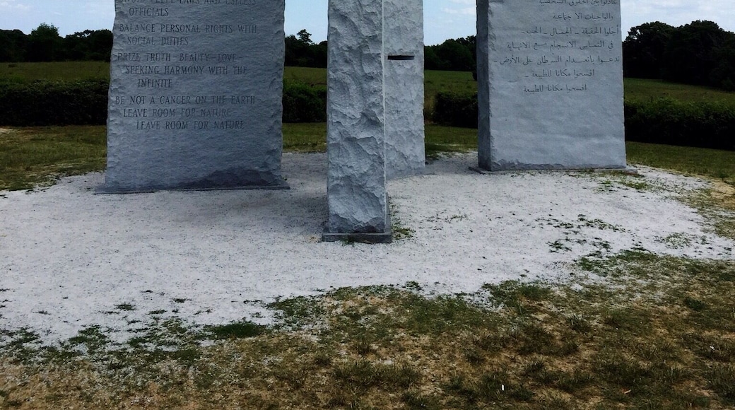Called the American Stonehenge by some, the "Georgia Guidestones" are both interesting and mysterious. Located just a few miles outside Elberton, Georgia, they are well worth a visit.