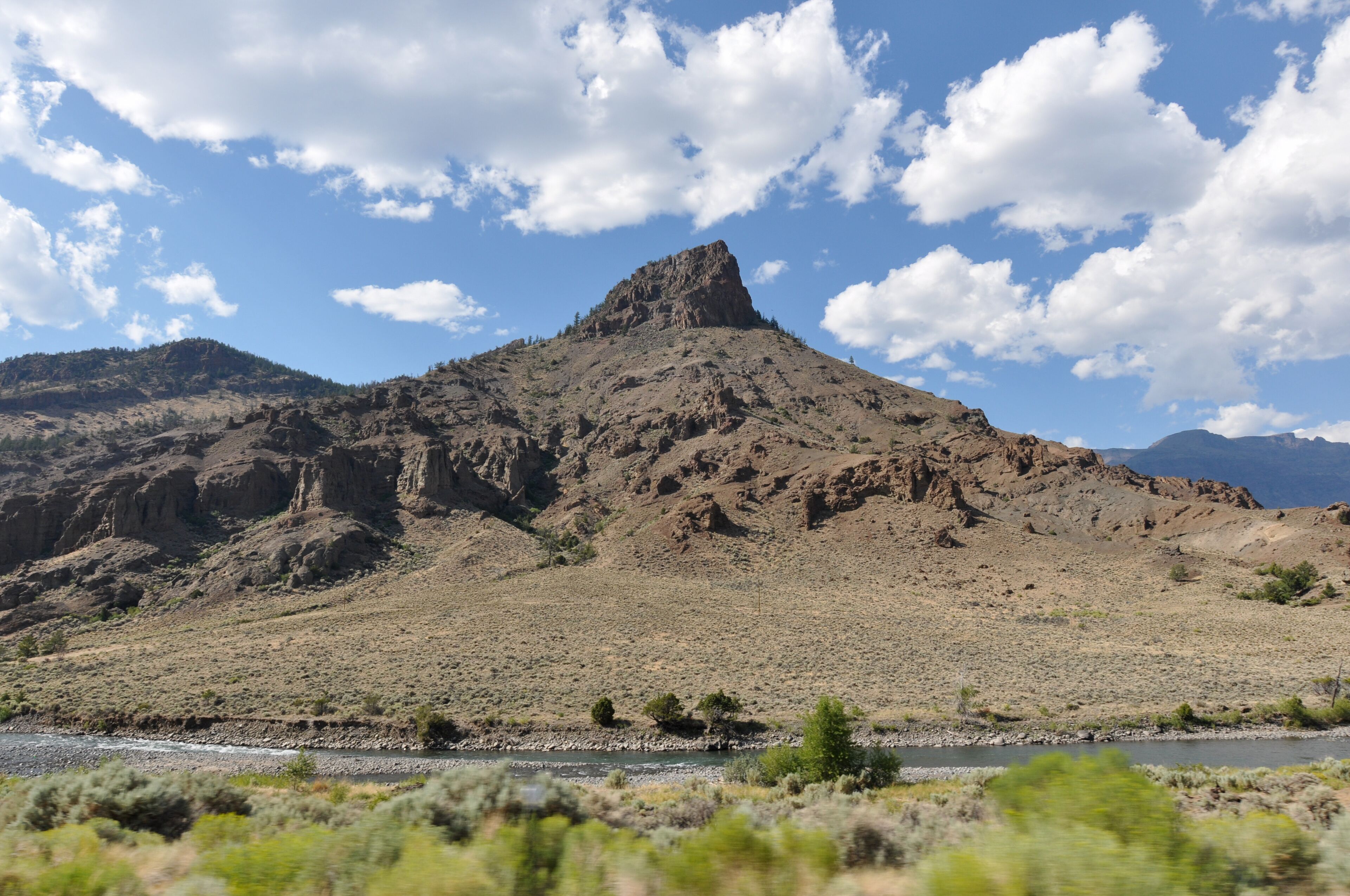East entrance of Yellowstone National Park, Wyoming, USA