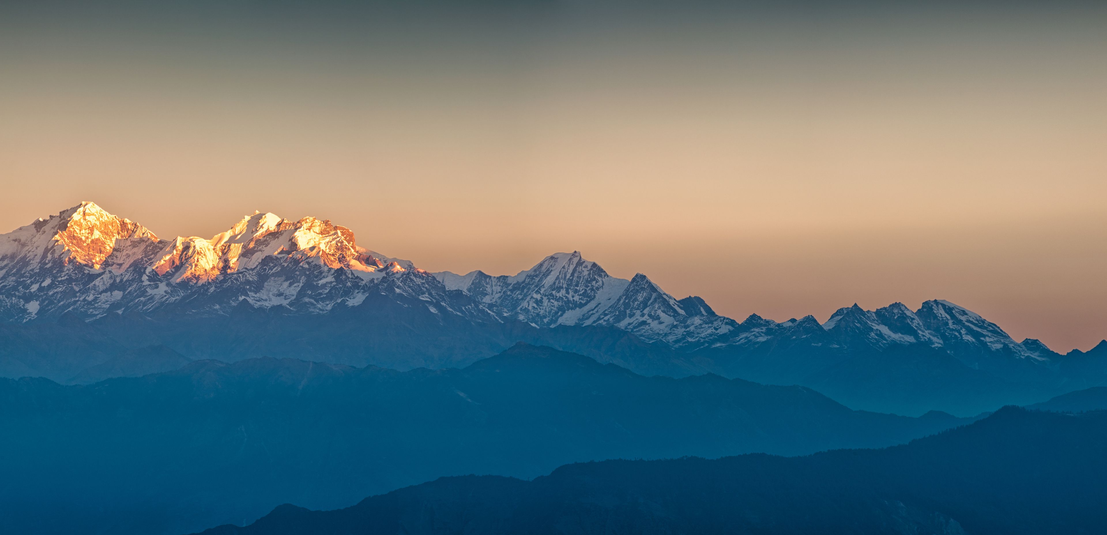 Himalayan Mountains View from Mt. Shivapuri