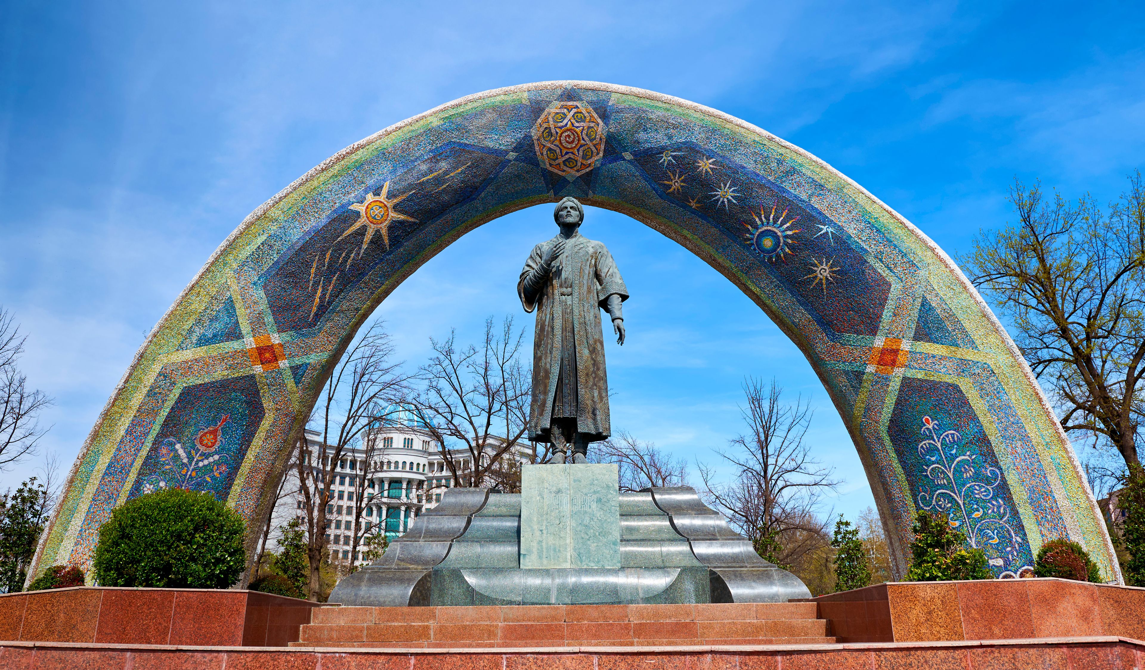 Monument of Rudaki in Dushanbe