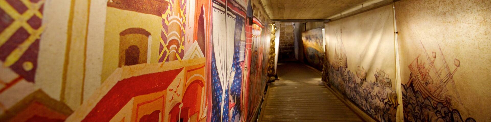 Templar Tunnel which includes interior views and art