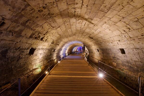 Templar Tunnel which includes interior views
