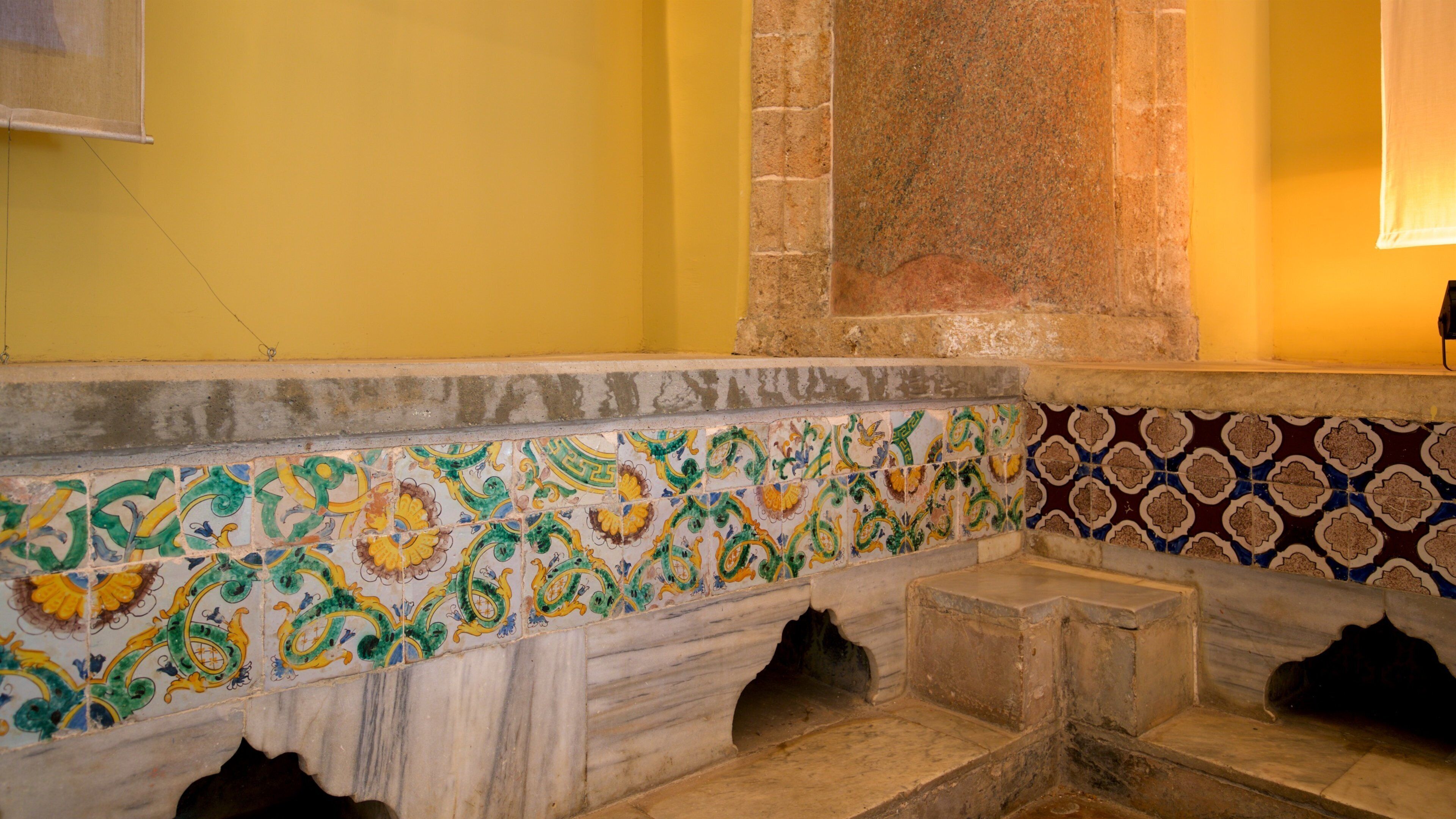 Hamam al- Basha Turkish Bath featuring interior views