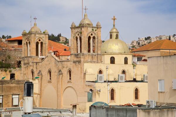 Synagogue Church of Nazareth showing heritage elements and a church or cathedral