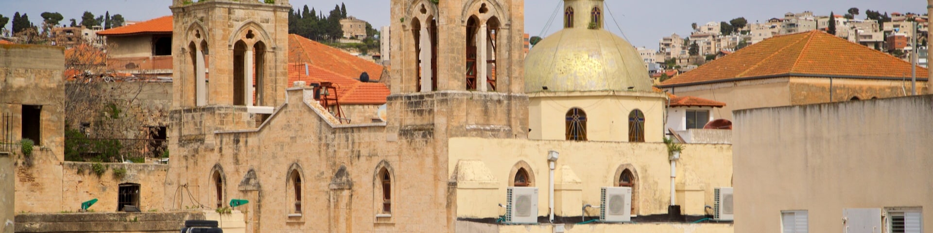 Synagogue Church of Nazareth showing heritage elements and a church or cathedral