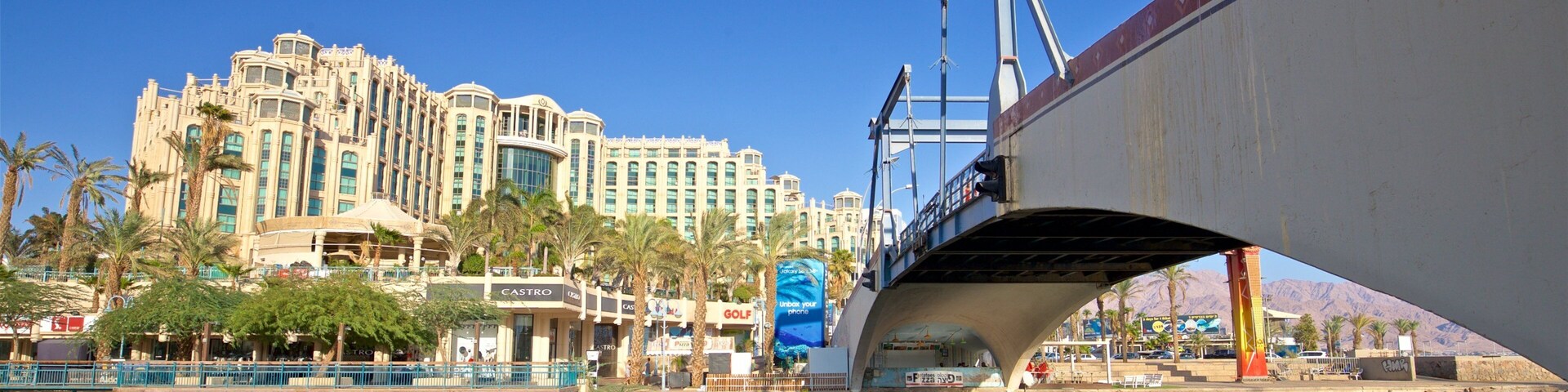 Harbor Bridge featuring a luxury hotel or resort, a bridge and a river or creek