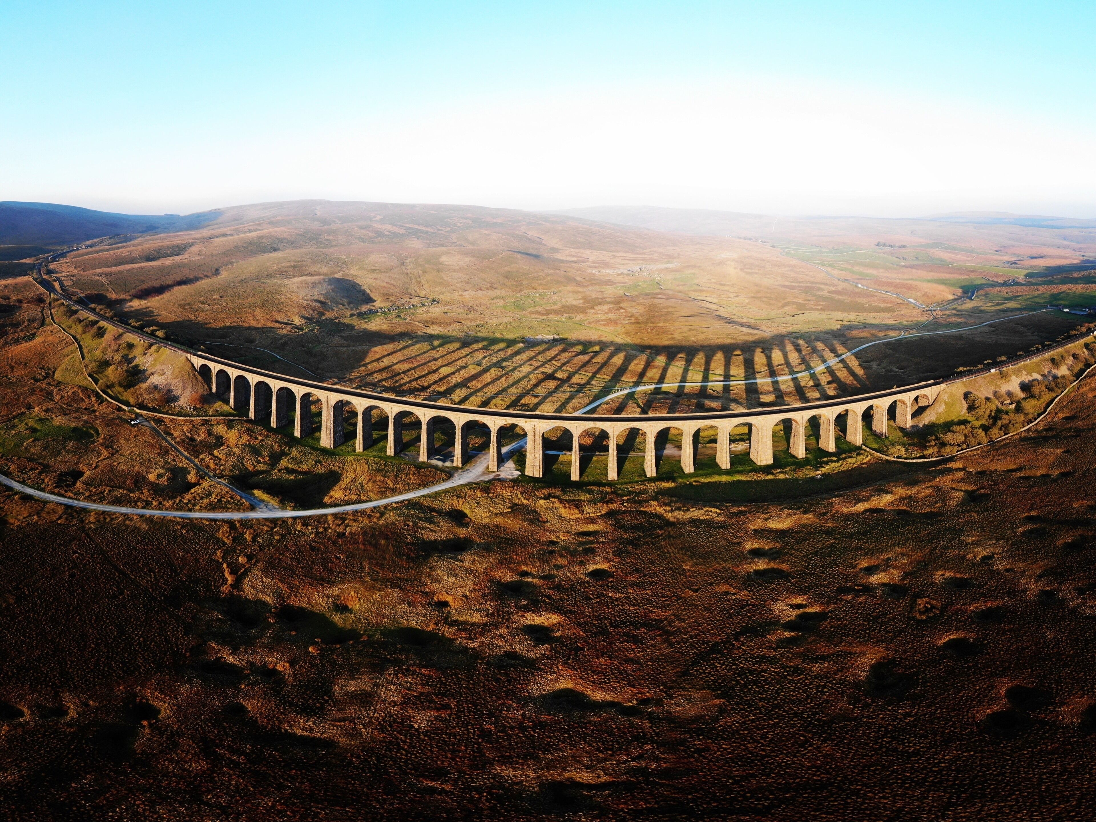 Deep inside the wonderful Yorkshire Dales. Part of the Settle to Carlisle Railway .