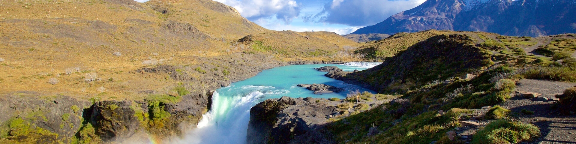 Torres Del Paine showing a cascade, a river or creek and tranquil scenes
