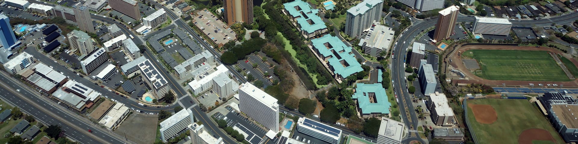 Aerial of Honolulu Country Club in Salt Lake