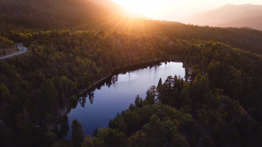 #jenkslake was such a beautiful place to spend the evening! There was hardly anyone there at the time and sunset created the most colorful reflections on the water. It’s not too far up hwy 38 and it’s incredibly easy to get to.