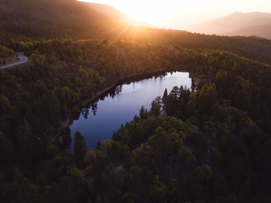 #jenkslake was such a beautiful place to spend the evening! There was hardly anyone there at the time and sunset created the most colorful reflections on the water. It’s not too far up hwy 38 and it’s incredibly easy to get to.