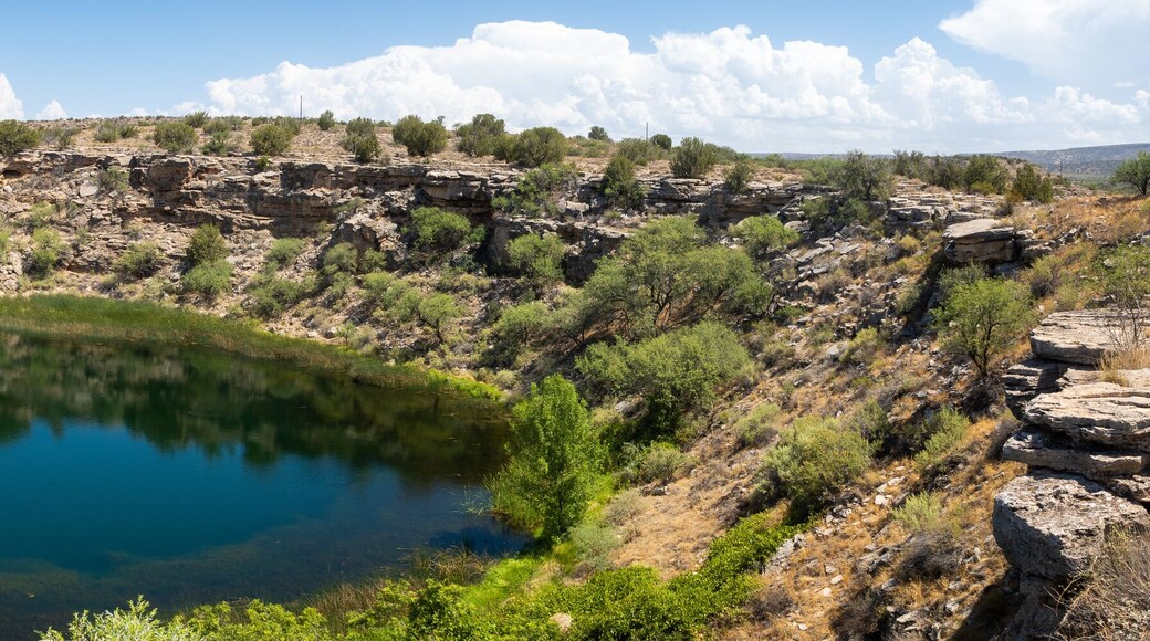 Panorama of Montezuma's Well Cliff Dwellings where the Hopi Native Americans Lived