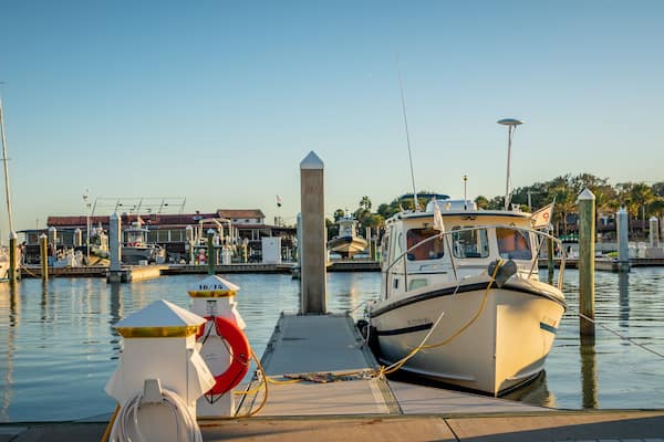 St. Augustine Municipal Marina which includes a bay or harbor