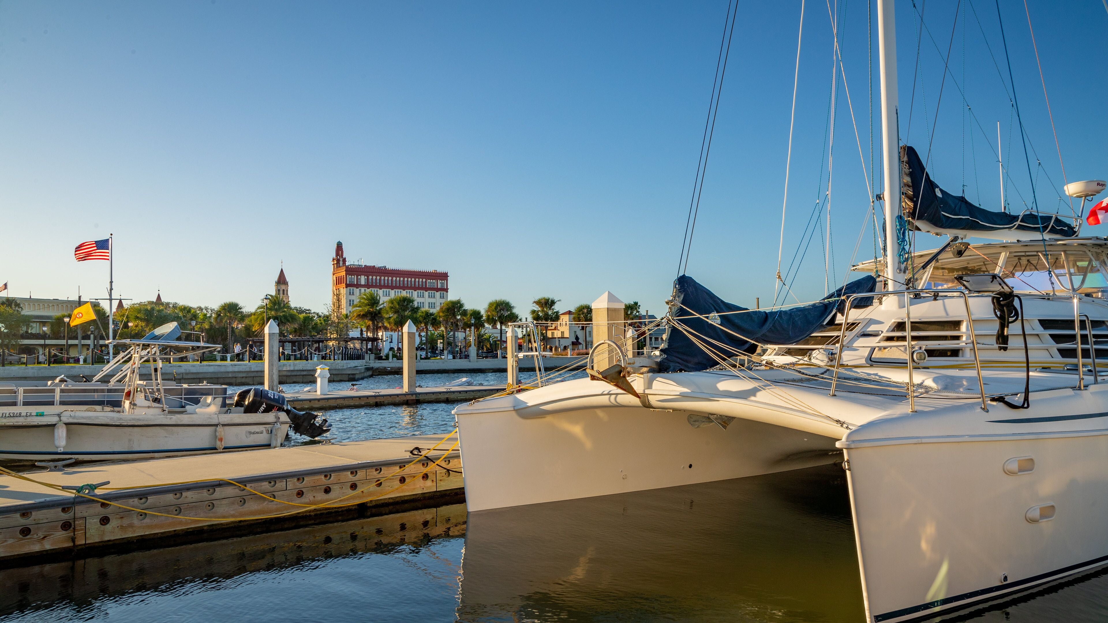St. Augustine Municipal Marina which includes a bay or harbor