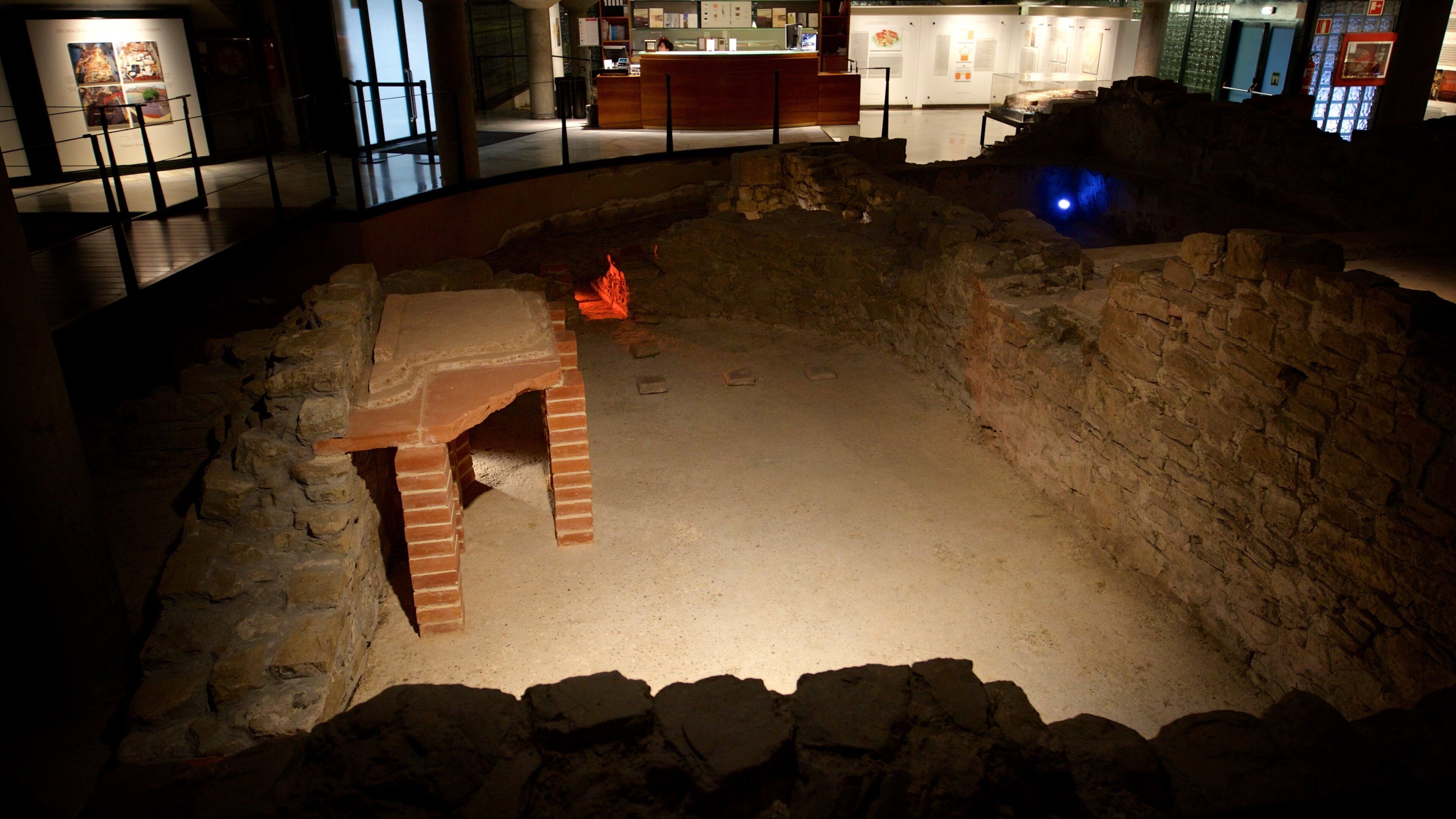 Campo Valdes Roman Baths featuring interior views